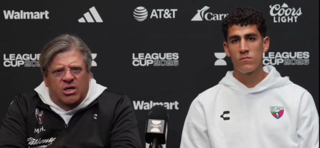 Miguel Herrera habla en conferencia de prensa antes del debut de Atlante en Leagues Cup